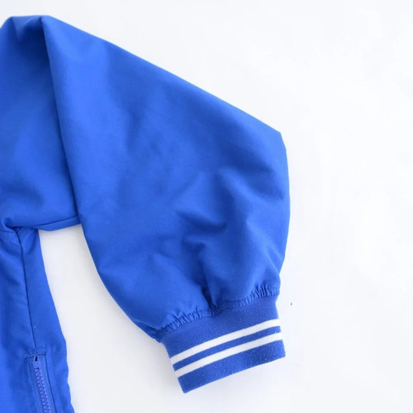 VTG 90S Holloway Blue Embroidered Salem V Neck Windbreaker  Pullover Jacket 2XL - Picture 4 of 10